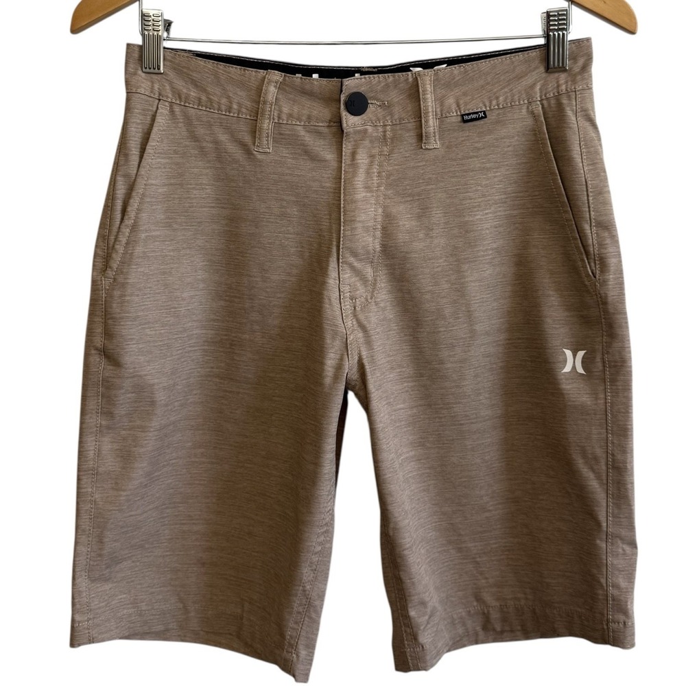 Hurley Brown Heathered Hybrid Walk Shorts Mens Size 28‎ HSP22VMB-03967 #444